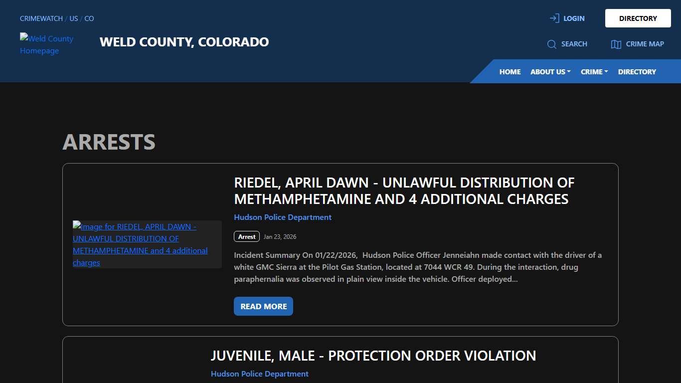 Arrests for Weld County, Colorado CRIMEWATCH